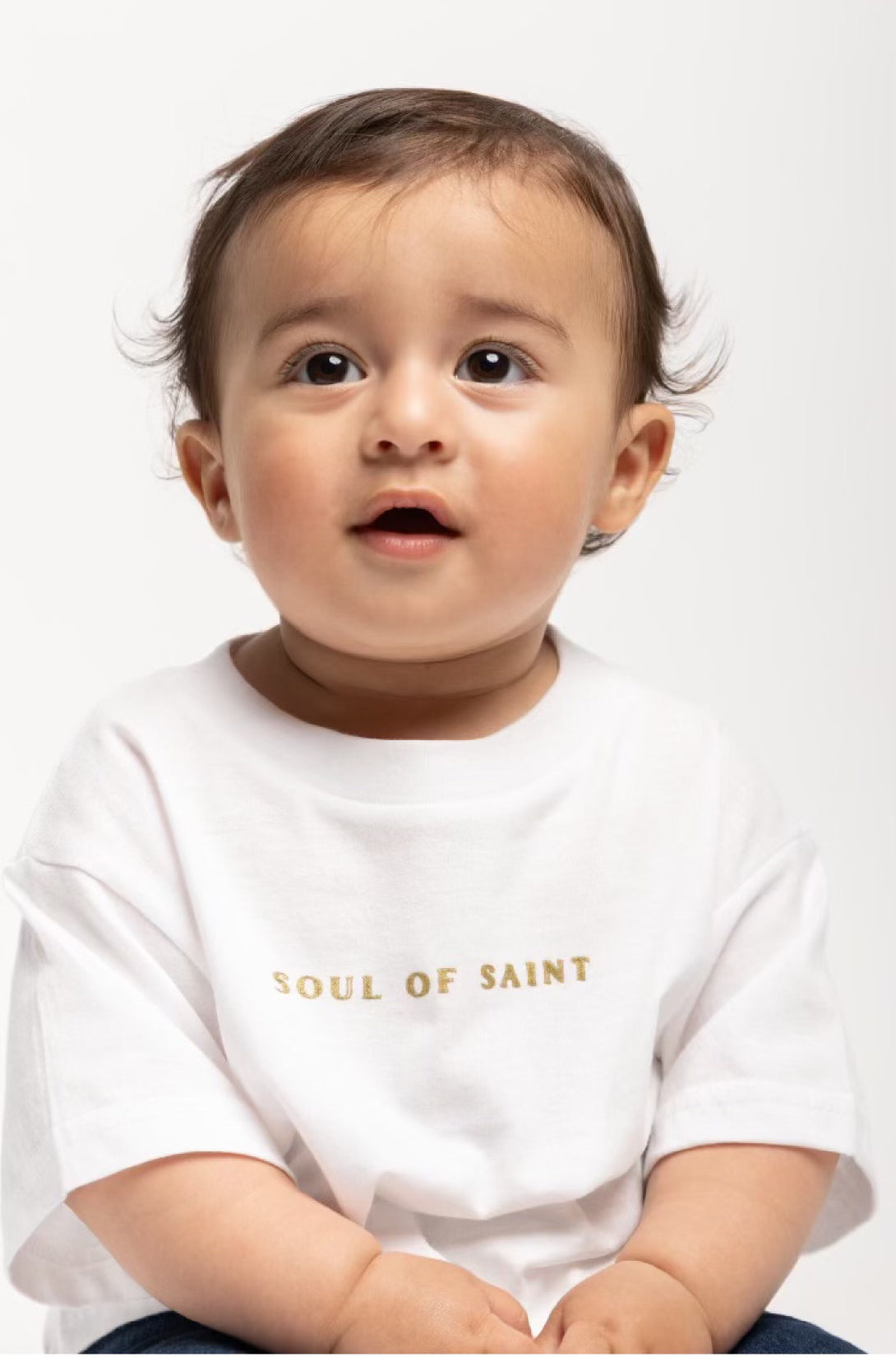 White and Gold Baby T-Shirt