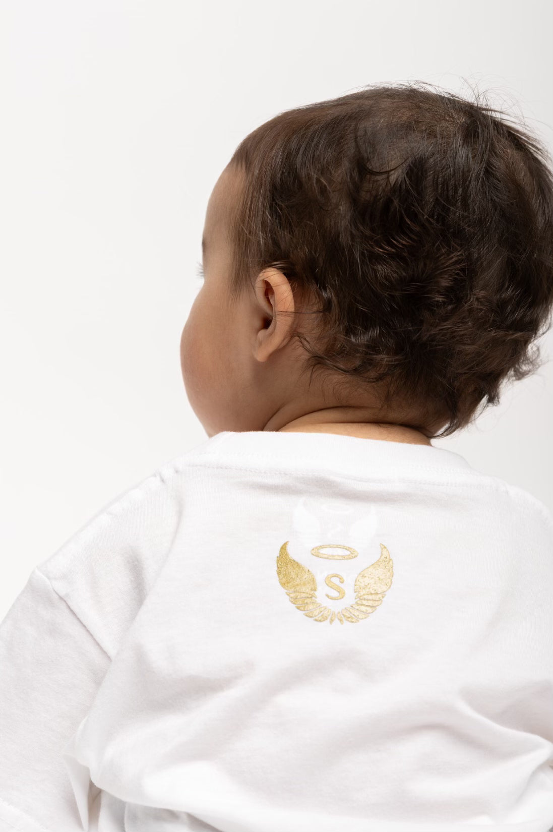 White and Gold Baby T-Shirt