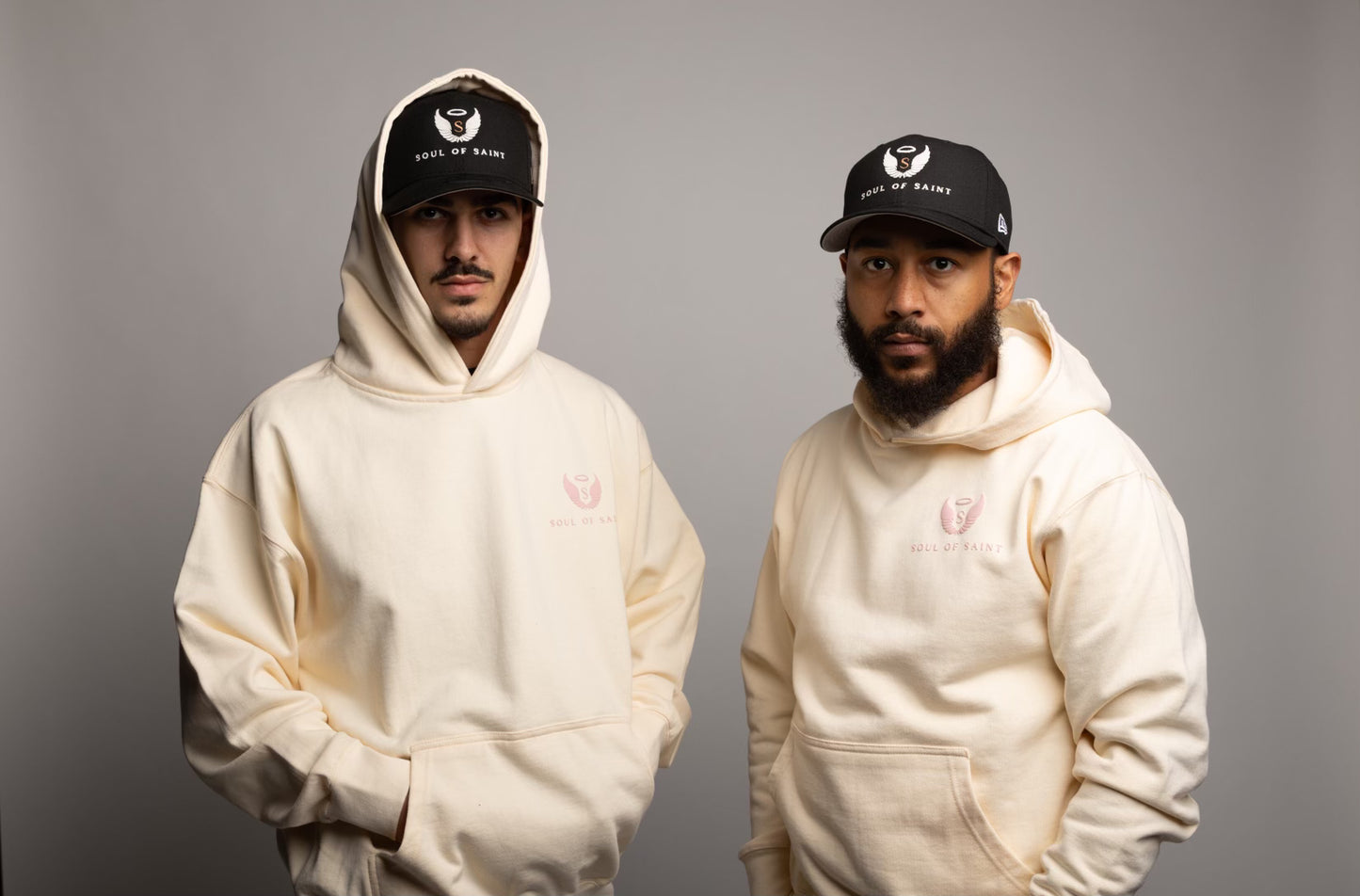 French Terry Beige Hoodie