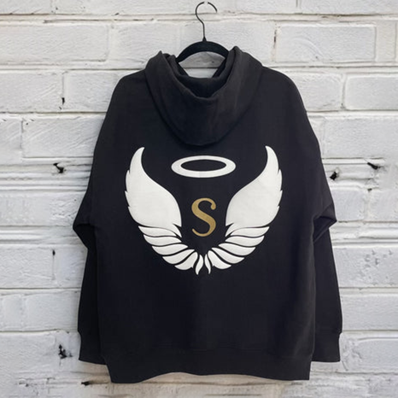 French Terry Black Hoodies