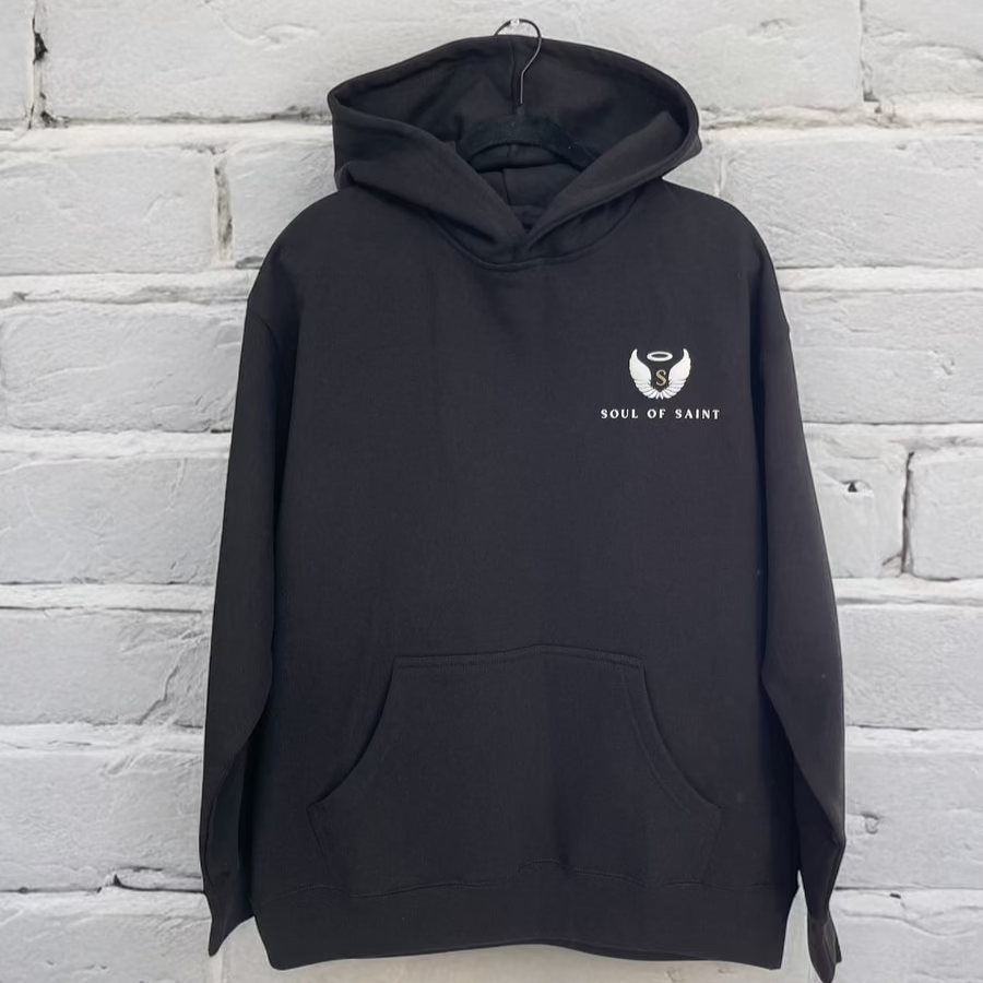 French Terry Black Hoodies