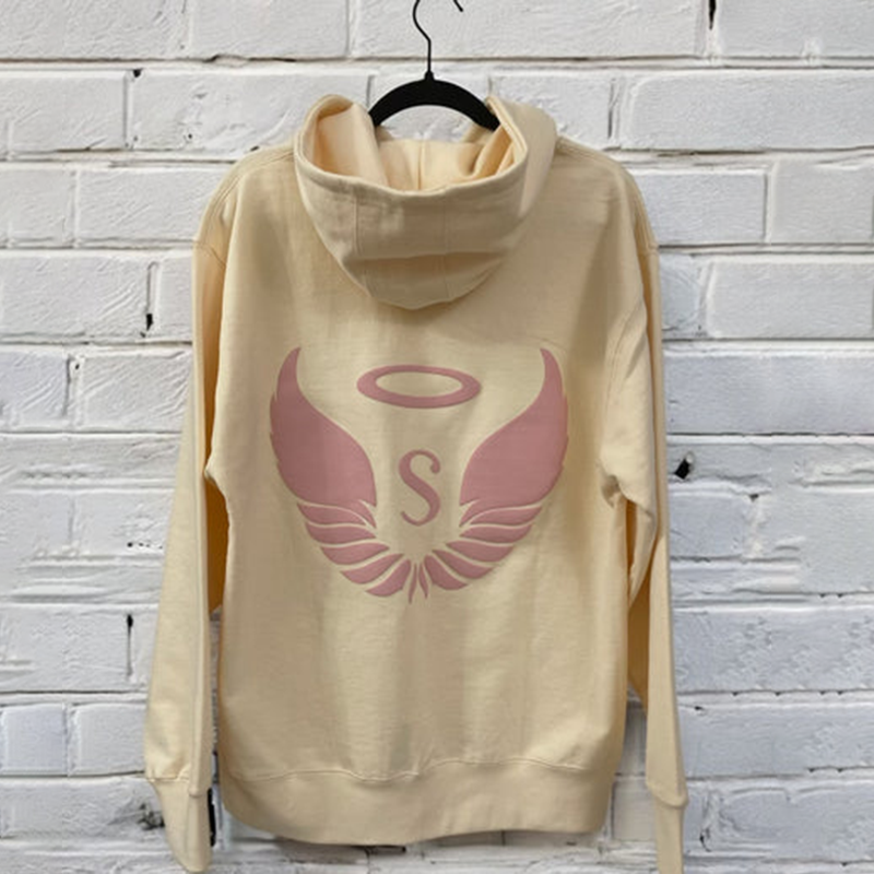 French Terry Beige Hoodie