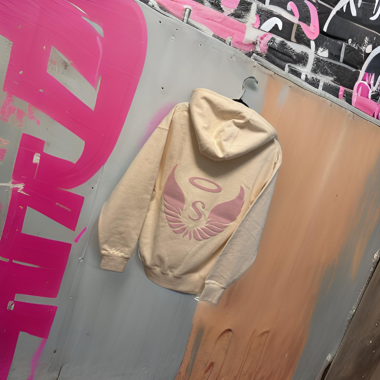 French Terry Beige Hoodie